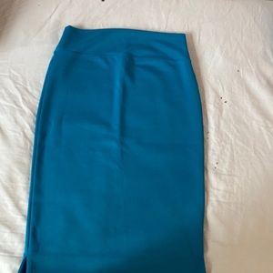 This is light blue skirt only worn twice.